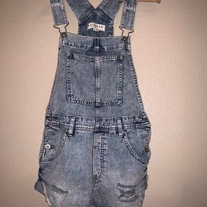 Jean Short Overalls